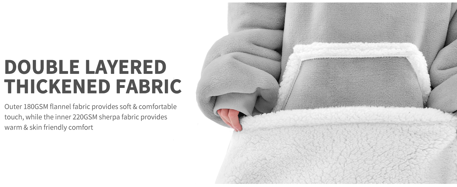wearable blanket hoodie adult women men sweatshirt blanket with sleeves hooded comfy oversized cozy