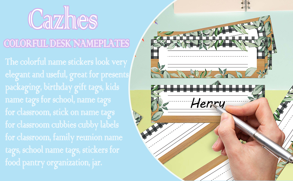 Amazon.com: Name Tags for Classroom Cubbies, 30 Greenery