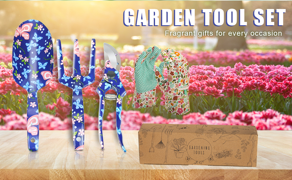 Gardening tools for tending the garden