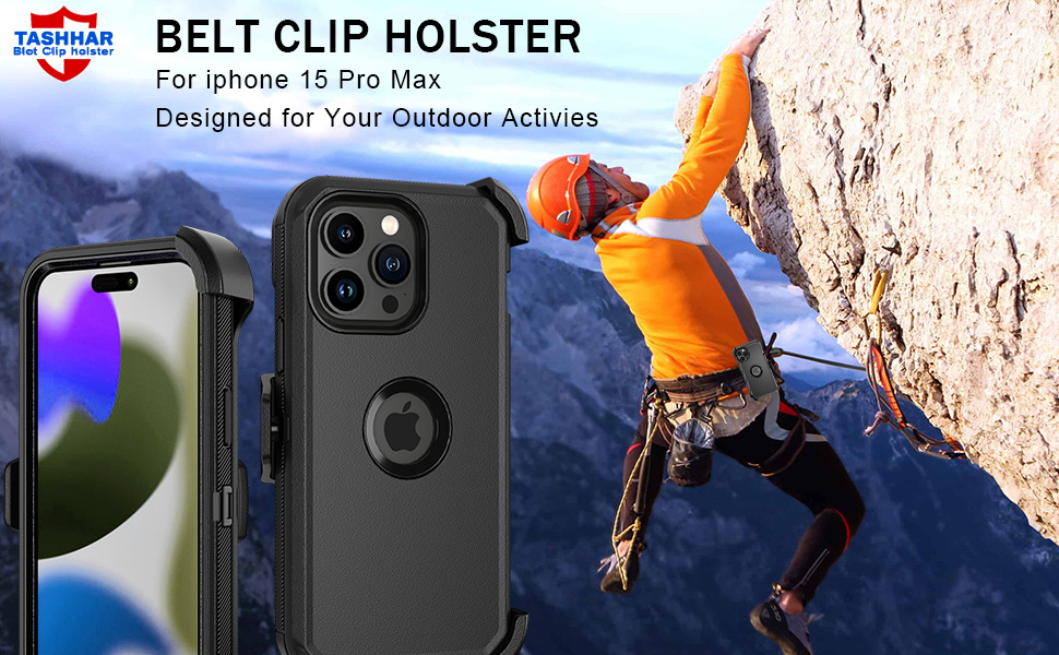 Capa para iPhone 15 Pro Max com clip-1