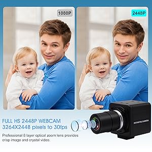 4X optical zoom webcam 8mp raspberry pi varifocal lens usb camera 2.8-12mm varifocal webcam