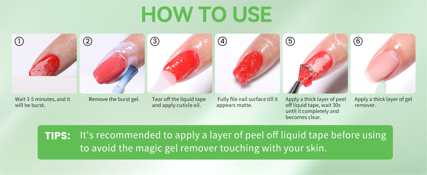 BORN PRETTY Magic Gel Nail Polish Remover