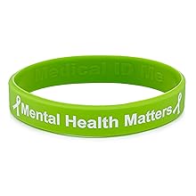 green mental health bracelet