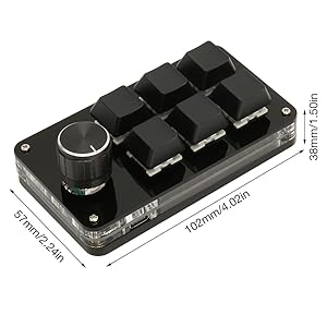 OSU HID Keypad DIY Programmable Keyboard, for Office Game Music Gift…