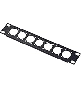 GeeekPi 10 inch 1U D-Series Rack Panel 7D XLR HDMI Audio Rack Mount Panel for DeskPi RackMate T0/...