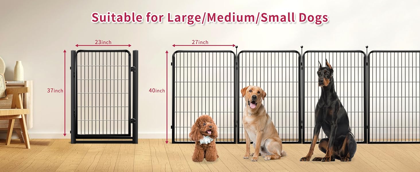 suitable for large/medium/small dogs