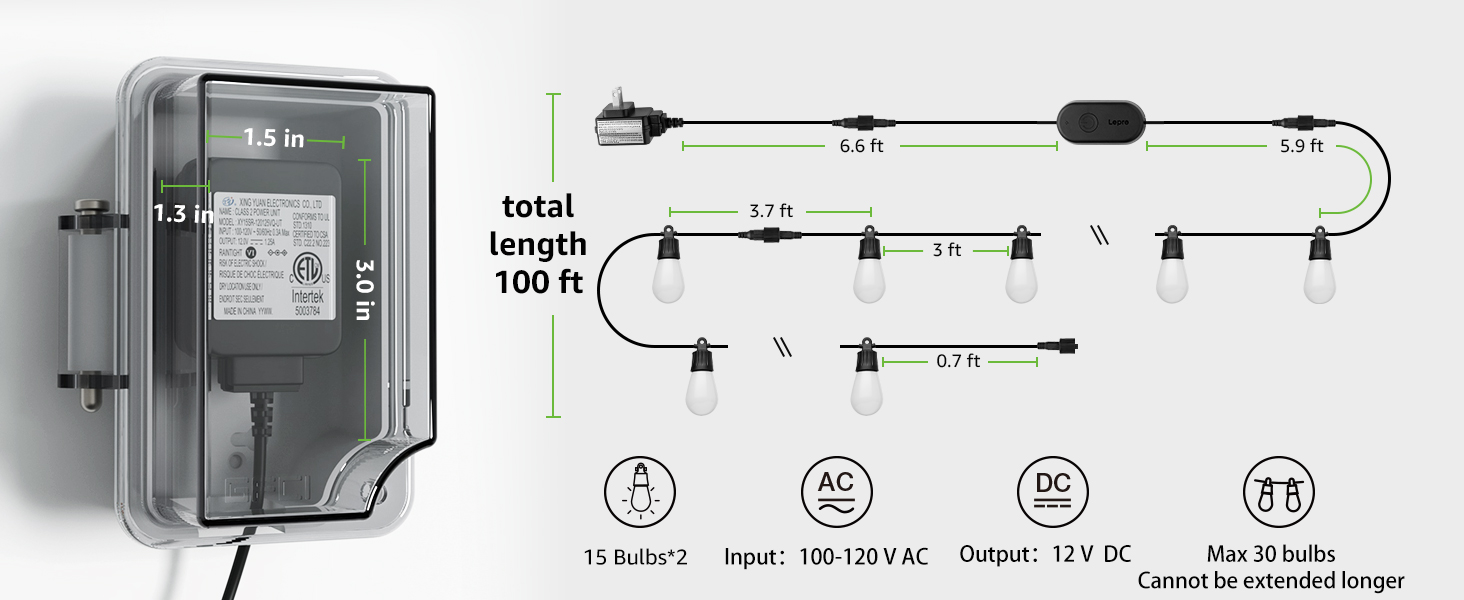 outdoor string lights