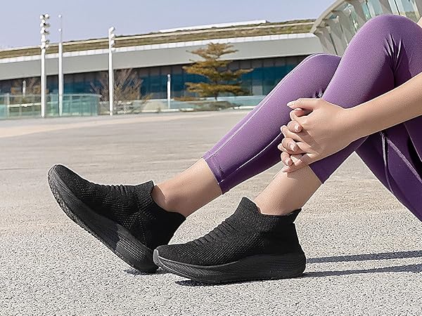 Amazon.com | Womens Slip on Walking Shoes Comfort