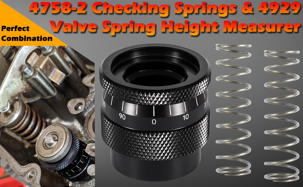 47582 Low Tension Checking Springs and 4929 Valve Spring Height Micrometer Measurer