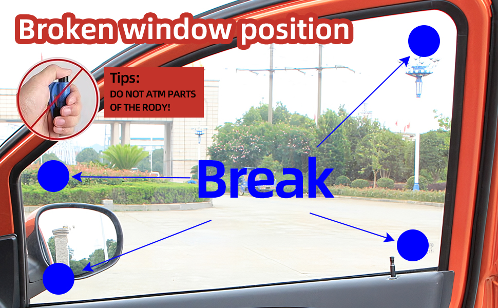 KRT Family Pack of 3, Car Emergency Escape ToolWindow Breaker Seatbelt Cutter