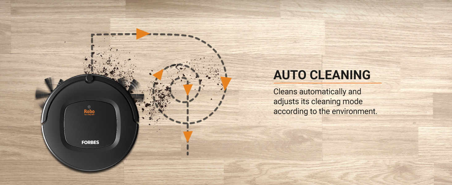 Eureka Forbes Robo Vac N Mop NXT with Powerful Suction2 in 1 Robotic Vacuum Cleaner (Dry