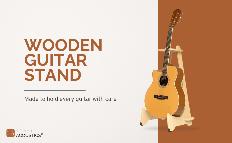 Wooden Guitar Stand