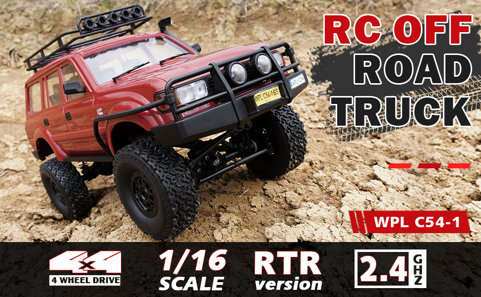 WPL C54-1 ランドクルーザー80　RCクローラー Amazon.com: WPL C54-1 RC Crawler, 1/16 LC80 4x4 RC Rock