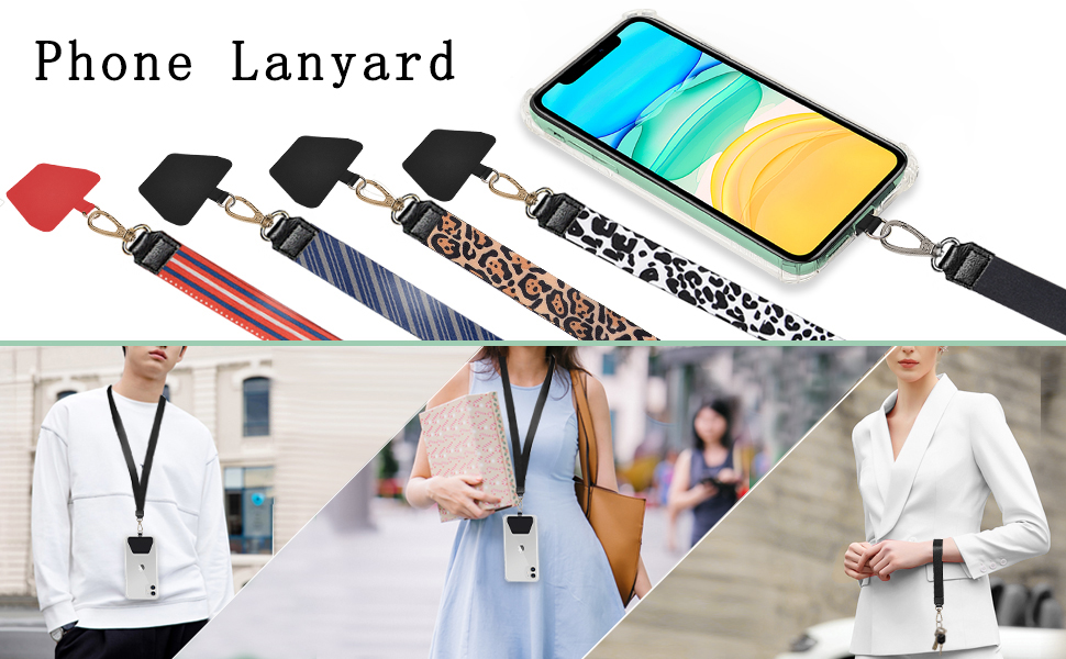 takyu Phone Lanyard, 2 Pieces Neck Strap and Wrist Tether Key Chain
