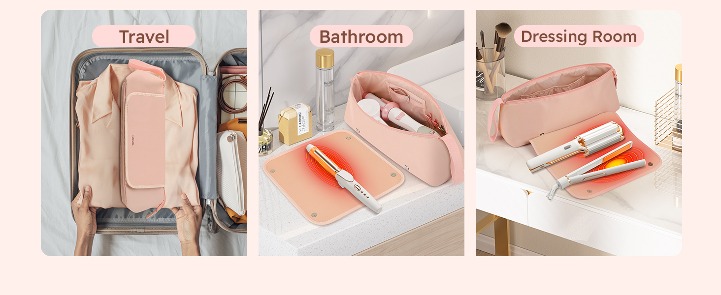 hot hair tool travel bag