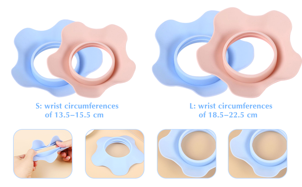 TECHPLUS 2 Pair Silicone Wrist Bands for Washing Face