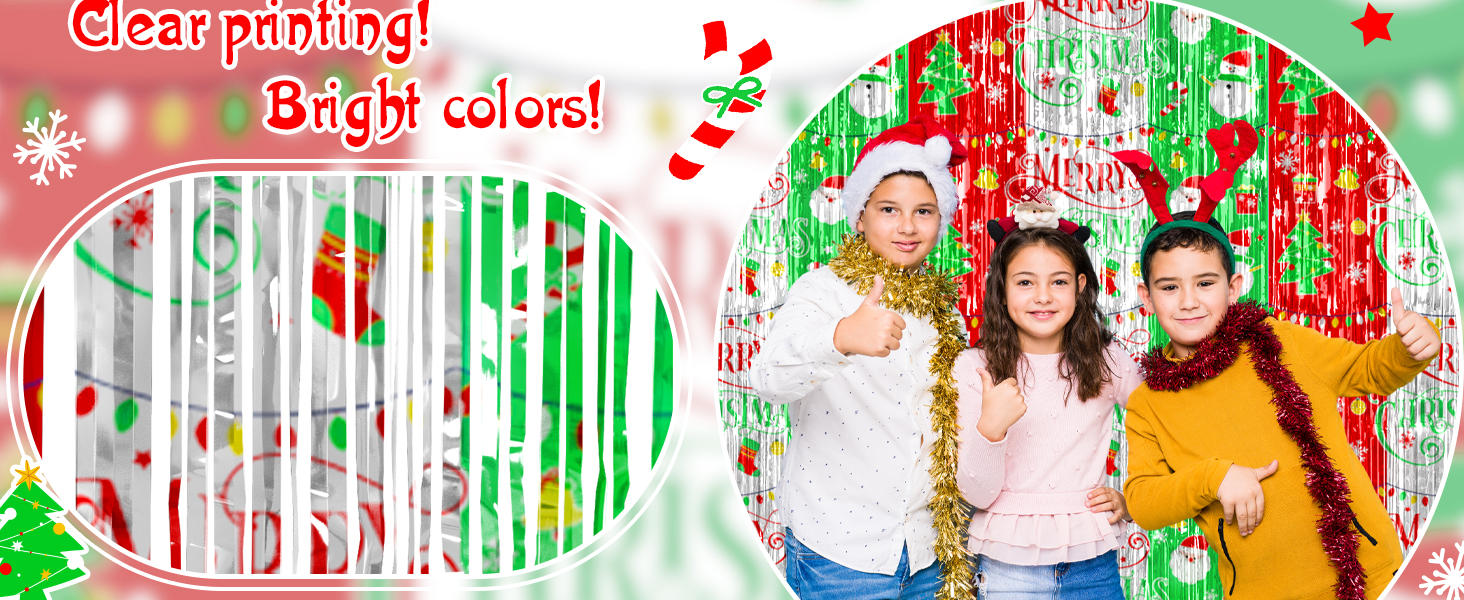 christmas door curtain