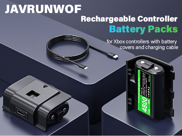 Xbox battery packs rechargeable battery for xbox one series s x controllers