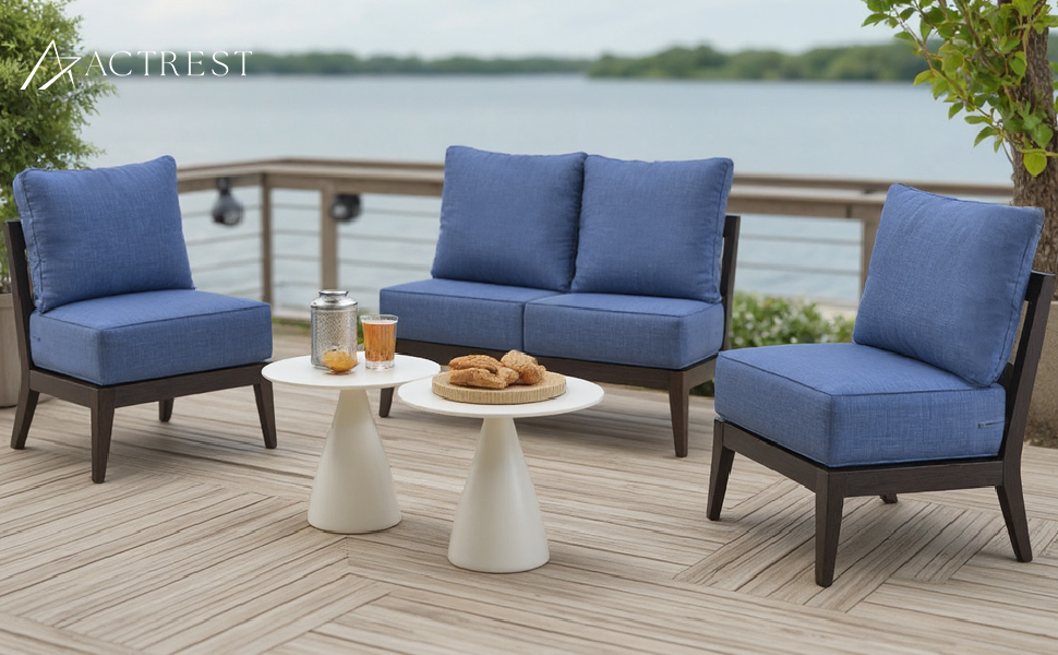 patio outdoor chair furniture deep seat cushions cushion pilllow blue beige red grey