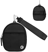 CLUCI Mini Backpack Keychain Wallet for Women Small Puffer Coin Purse Zipper charge Pouch with wr...