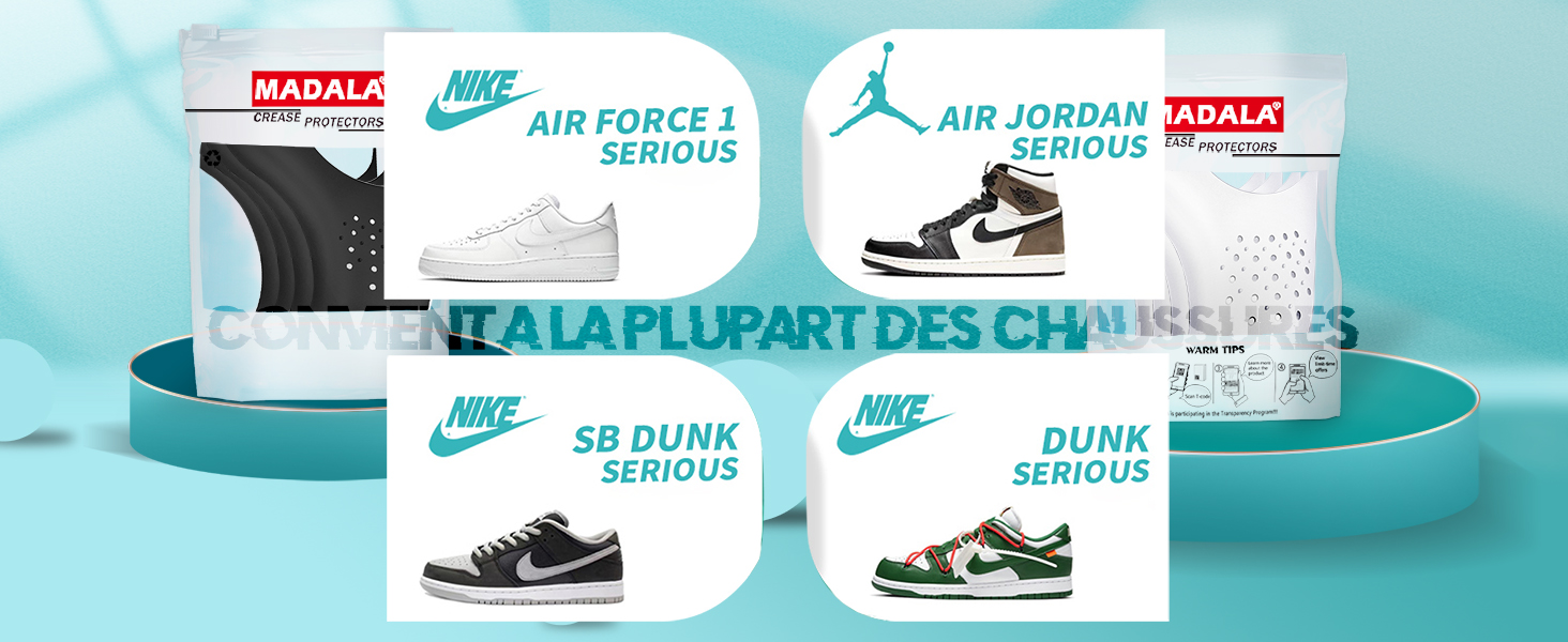 Comment Eviter Les Plis Sur Les Air Force 1 3 Paires Anti Plis Chaussure Air Force, Bouclier de Chaussure, Anti