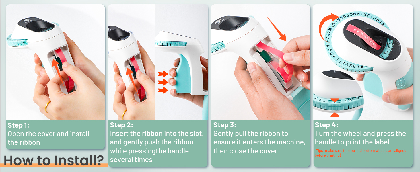 Phomemo Label Maker Machine with Tape, E975 Embossing Label Maker
