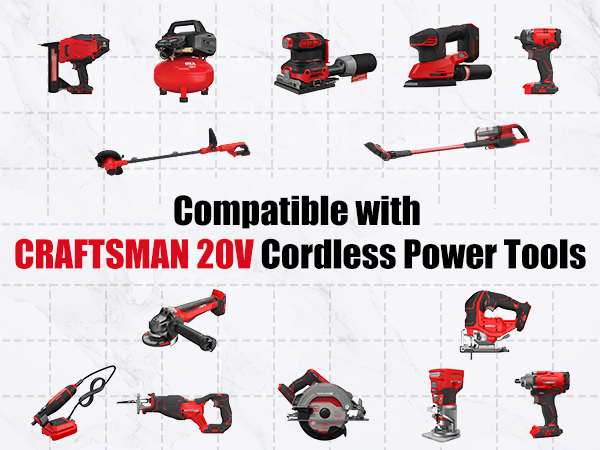 Energup 2Pack 20V Battery for Craftsman V20 Battery Lithium