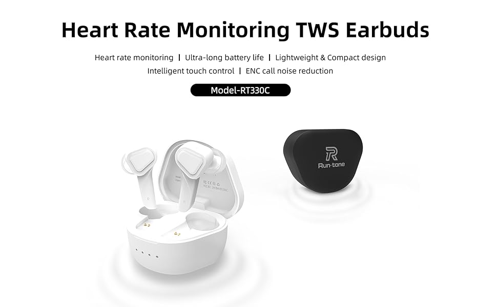 Heart Rate Monitoring TWS Earbuds Ergonomically Designed