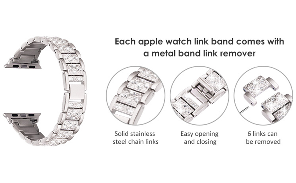 KADES 41mm 40mm 38mm Compatible with Apple Watch Straps for Women, Lady