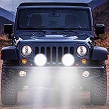 7 inch led light bar light pods for truck round led offroad lights