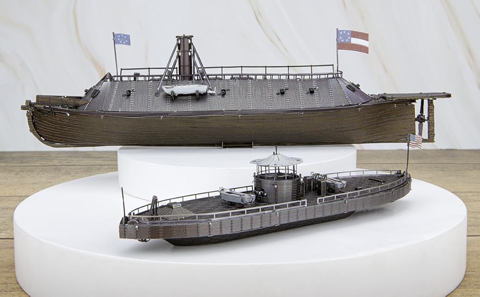 Metal Earth Fascinations Premium Series Monitor & Merrimack 3D Metal