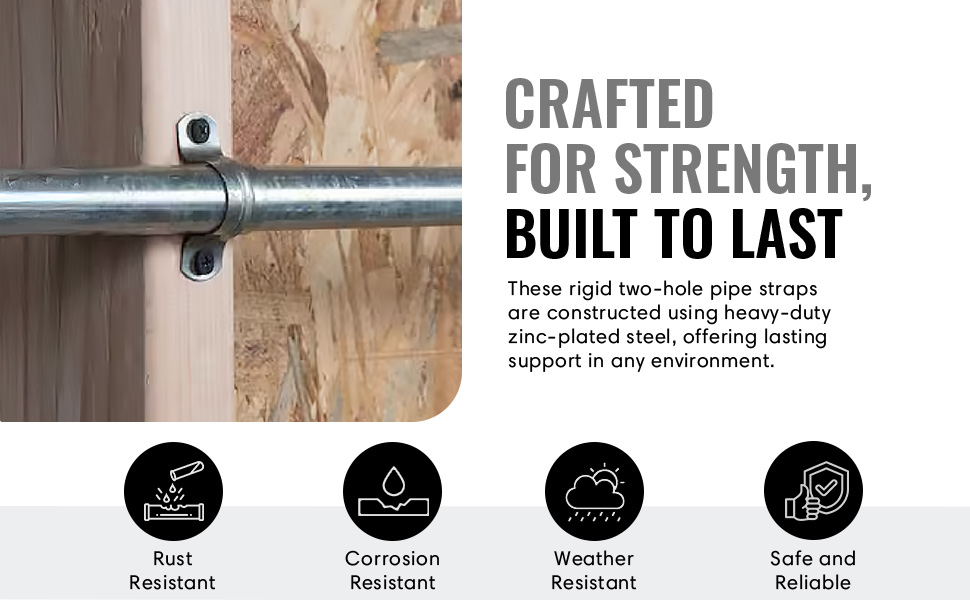 These heavy-duty clamps with rib design offer extra durability increased load-bearing capacity