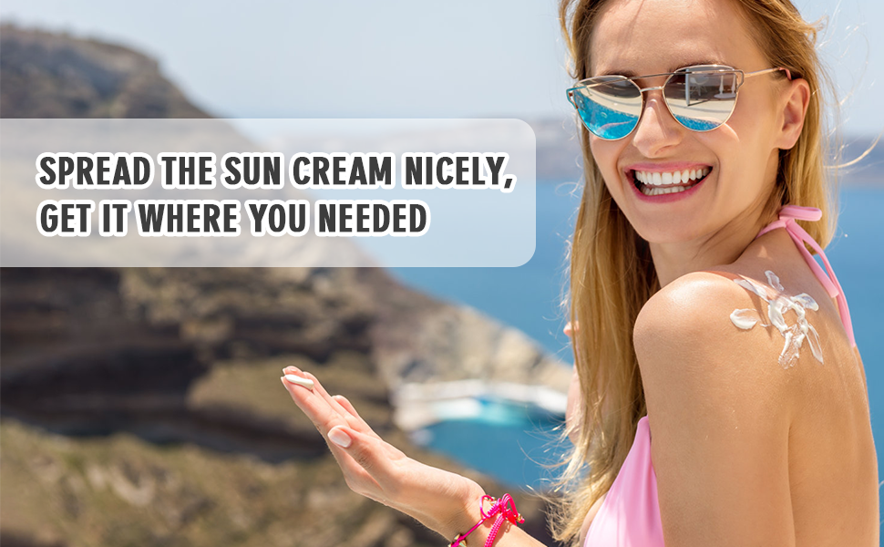 Spread the Sun Cream Nicely, Get it Where You Needed