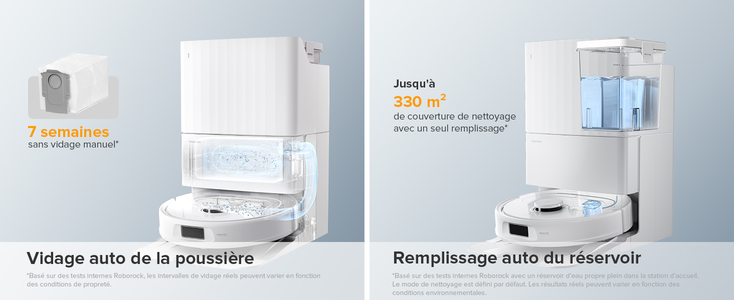 Démonstration côte à côte d'un système de purification d'eau automatique présentant des fonctions de dépoussiérage et de remplissage automatique du réservoir avec