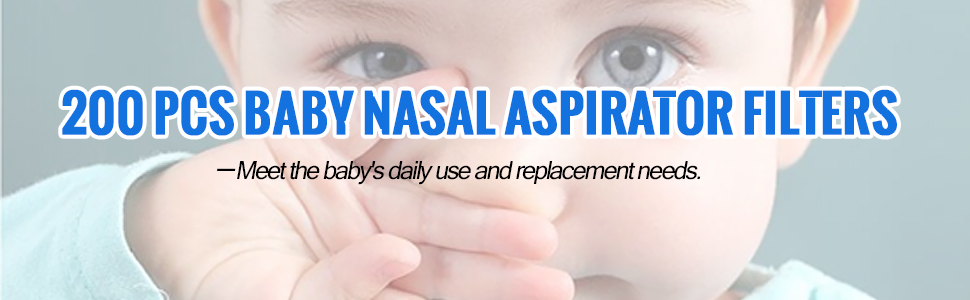 200 pcs baby nasal aspirator filters