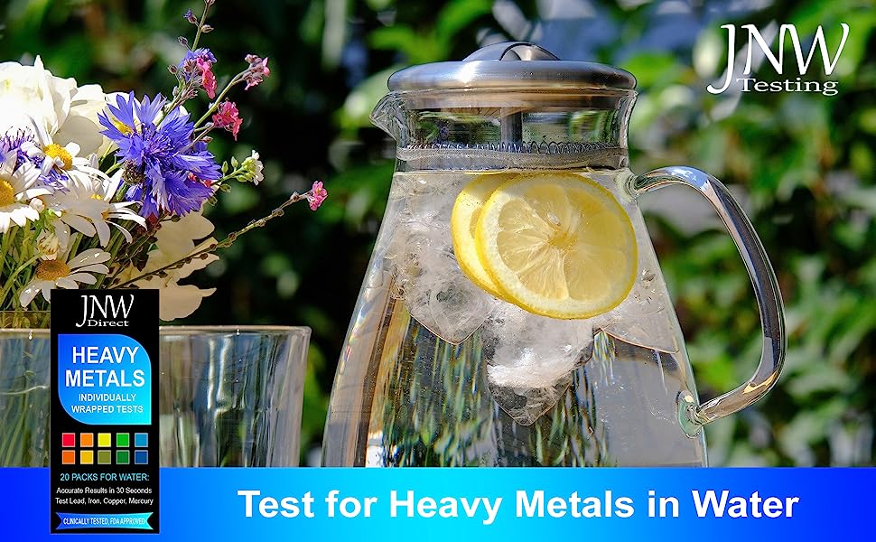 Heavy Metals Water Test Kit Drinking Water Test Strips with eBook