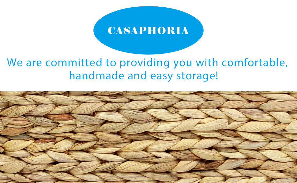 Casaphoria extra large Square Irregular Hyacinth Storage Baskets