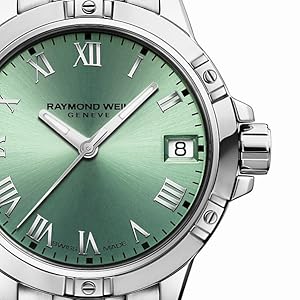Tango Classic Ladies Quartz Watch, 30mm Stainless steel bracelet, Green dial, Roman numerals