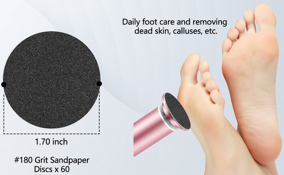 Replaceable Sandpaper Refill Discs