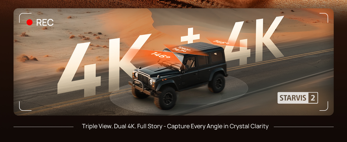 Dual 4k dash cam