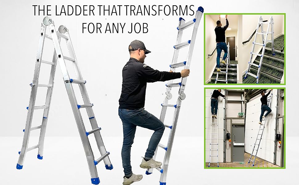 StepIt 4.2m MultiPurpose Ladder, Stair Ladders for