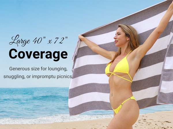 Amazon.com: CLOWOOD Plush Oversized Beach Towel - Cotton 40