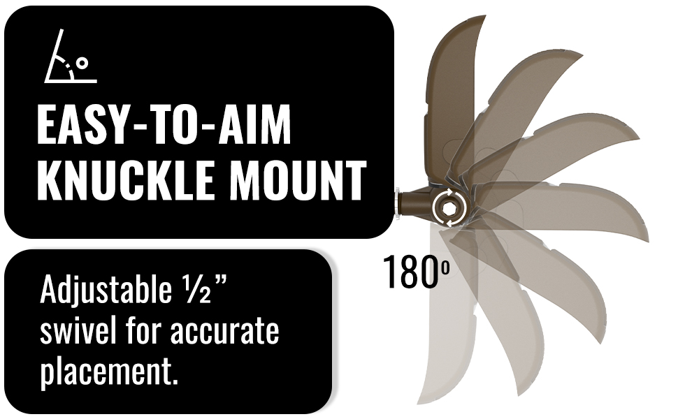 LED Flood Light 3CCT Selectable Dusk to Dawn Photocell IP65 Waterproof Adjustable Knuckle