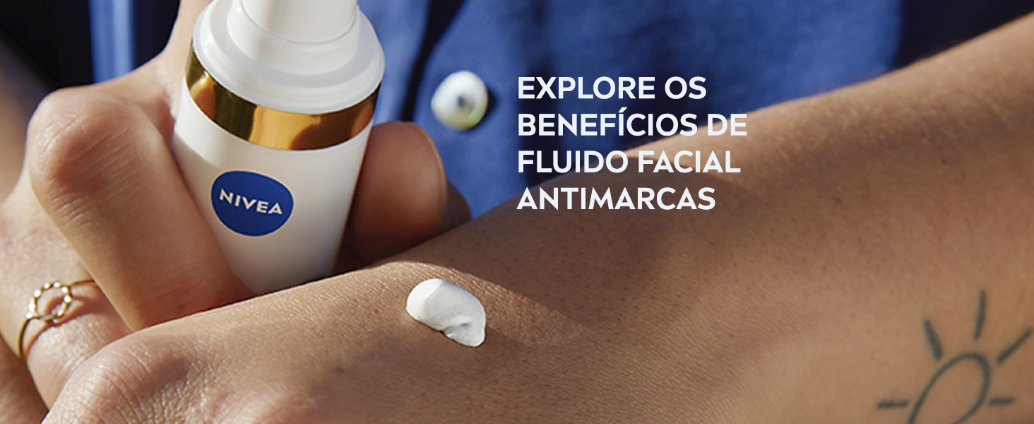 NIVEA Kit Antimanchas - Sérum Luminous 630 30ml + Fluido Protetor FPS 50 Luminous 630 40ml - Sérum reduz marcas escurecidas. Fluido conta com fórmula de textura leve e filtro UVA/UVB