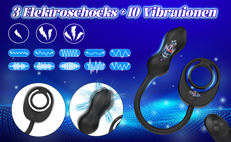 plug für den mann analvibratoren für frau mann prostata dildo stun gun elektro schocker