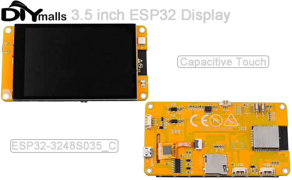 Amazon.com: DIYmalls 3.5" inch ESP32 Display ESP32-3248S035C Capacitive ...