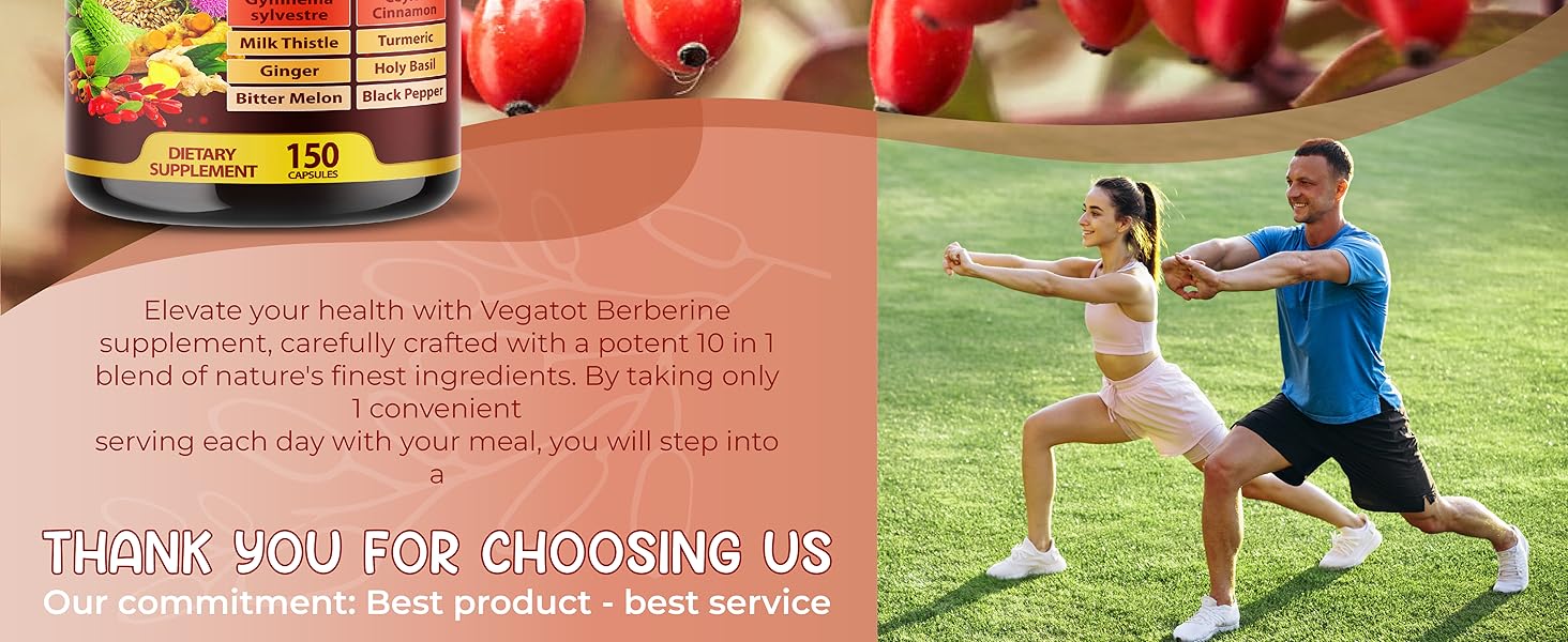 Vegatot organic berberine supplement weight loss