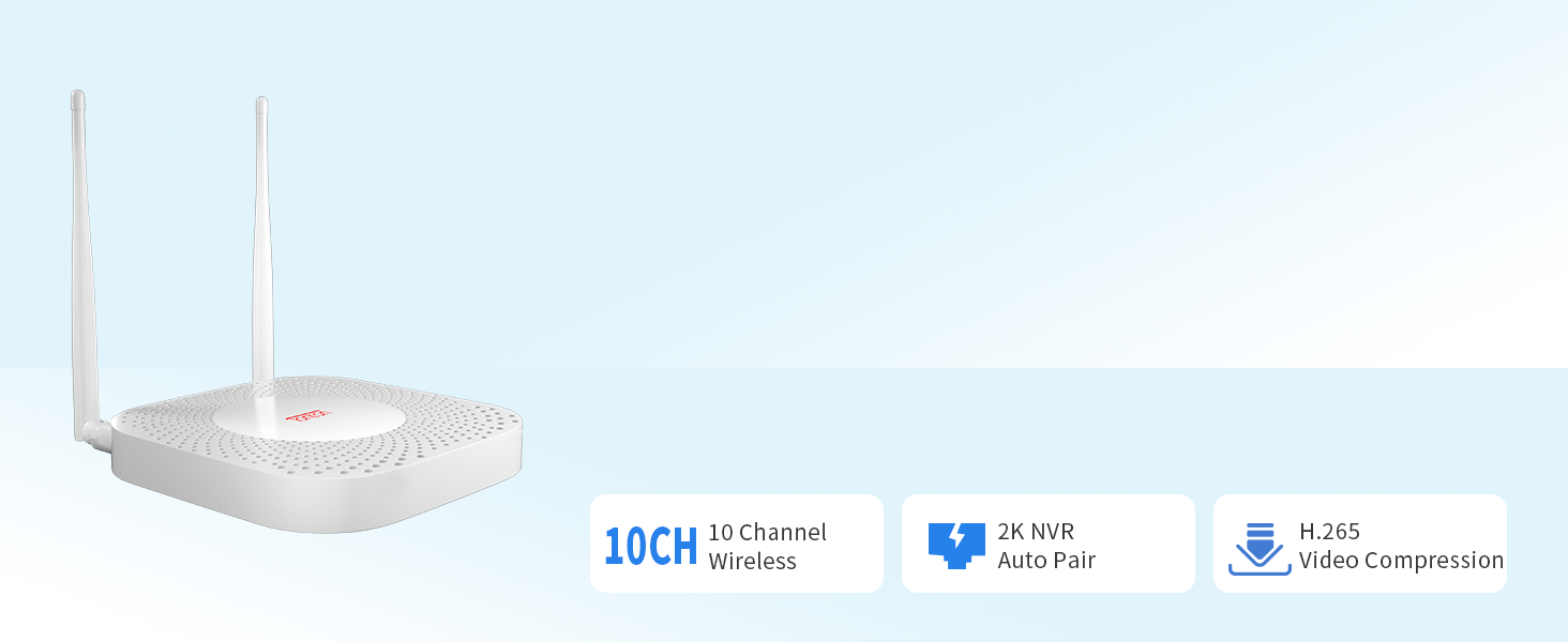 Tonton10CH 3MP HD Security Network Video Recorder NVR System