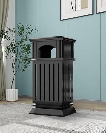 outdoor trash can