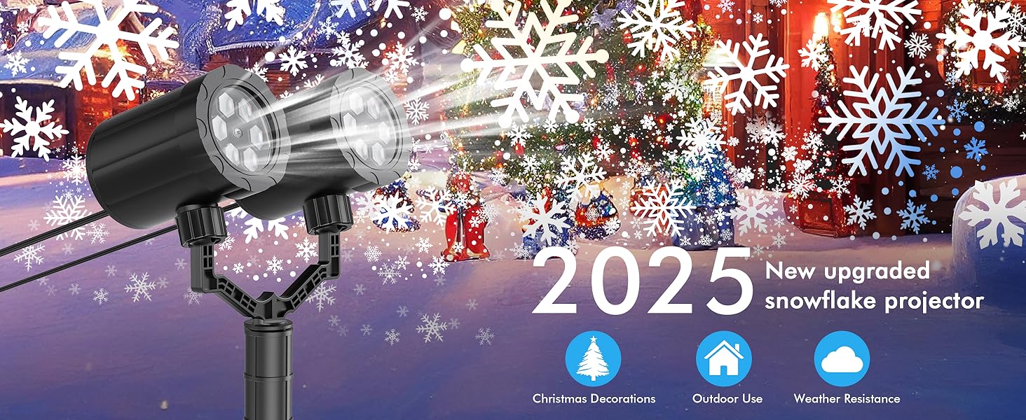 Snowflake Projector Lights Outdoor